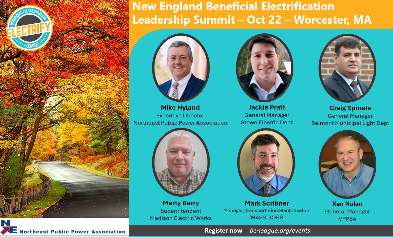 New England Electrification Leadership Summit speakers list